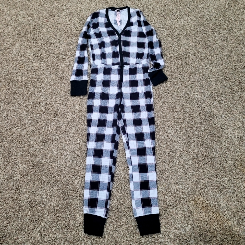 HARD TO FIND* Nwt Victoria's Secret PINK drawstring thermal onesie size …